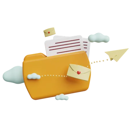 Envoyer un e-mail  3D Icon