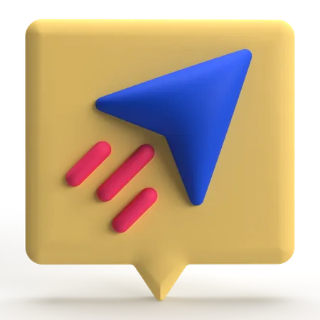 Envoyer le message  3D Icon