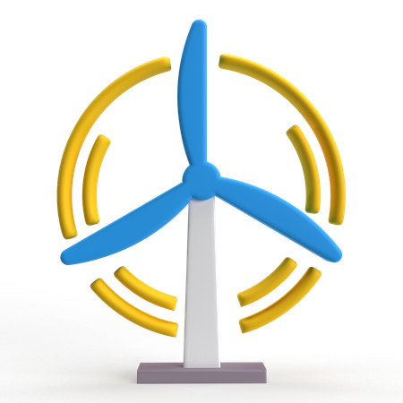 Eolic Energy  3D Icon