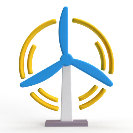 Eolic Energy  3D Icon