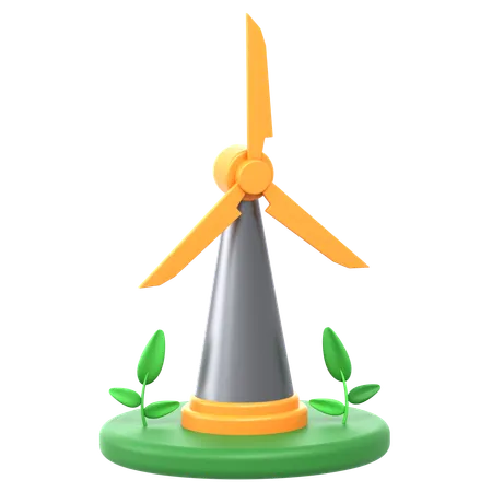 Éolienne  3D Icon