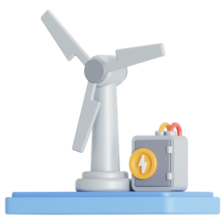 Éolienne  3D Icon