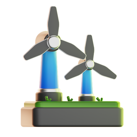 Éolienne  3D Icon