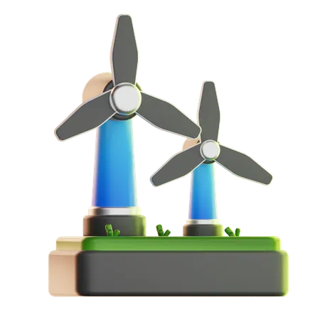 Éolienne  3D Icon