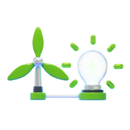 Éolienne  3D Icon