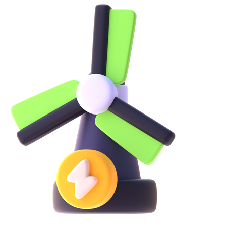 Éolienne  3D Icon