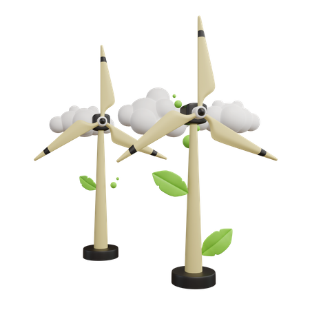 Éolienne  3D Icon
