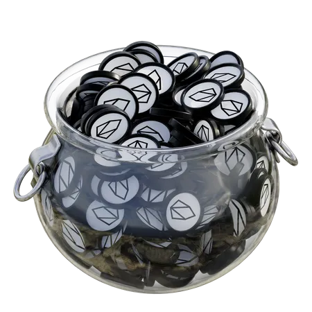 Eos Clear Glass Pot  3D Icon