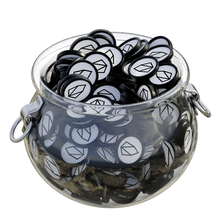 Eos Clear Glass Pot  3D Icon