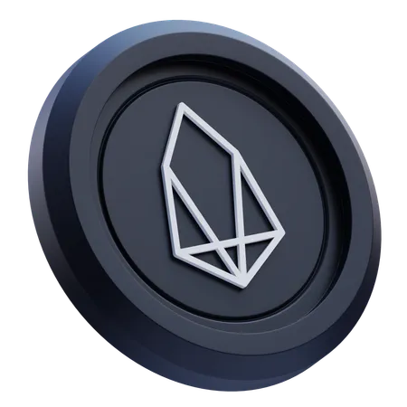 EOS Cryptocurrency  3D Icon