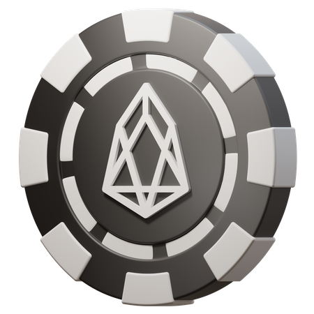 EOS Poker Chip  3D Illustration