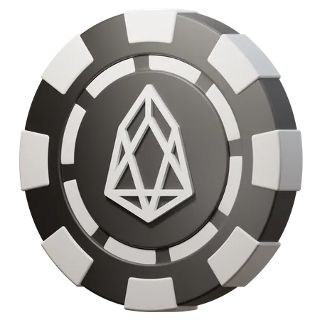 EOS Poker Chip  3D Illustration