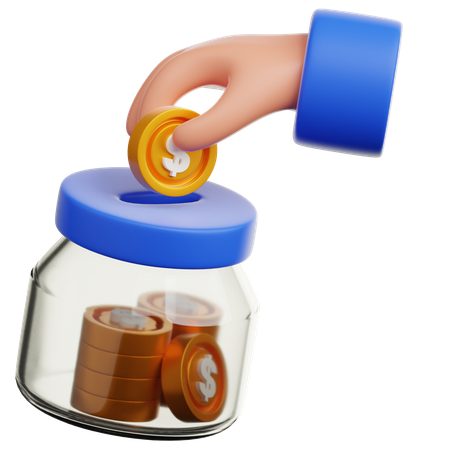 Économie  3D Icon