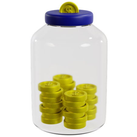 Économiser des ressources financières  3D Icon