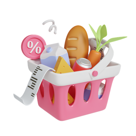 Faire les courses  3D Icon