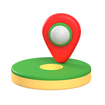 Épingle de golf  3D Icon