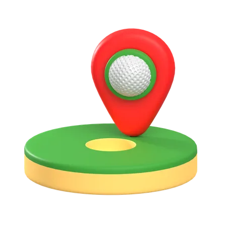 Épingle de golf  3D Icon