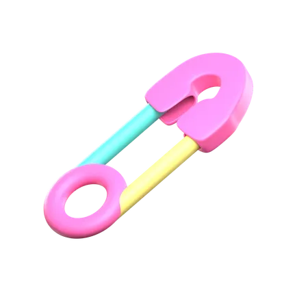 Épingle de sûreté pour bébé  3D Icon