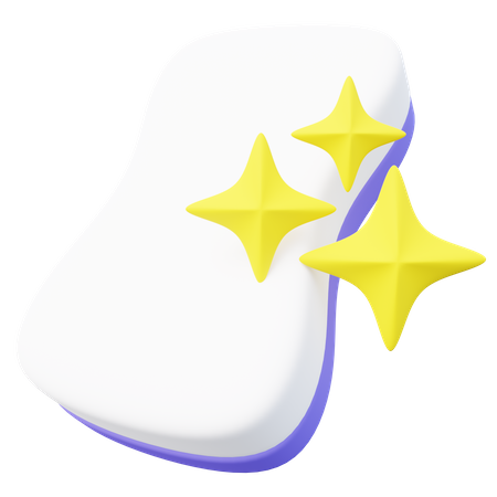 Éponge de nettoyage  3D Icon