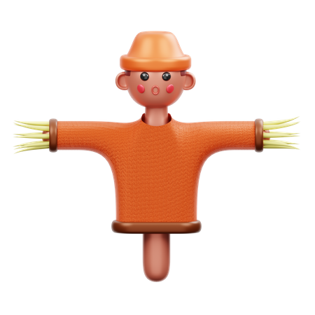 Épouvantail  3D Icon