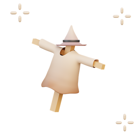 Épouvantail  3D Icon