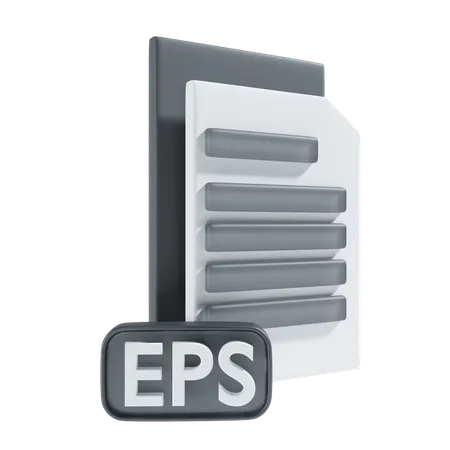 Eps File Icon 3 D Illustration 3D Icon
