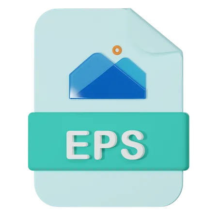 Eps Filename Extension 3 D Icon 3D Icon