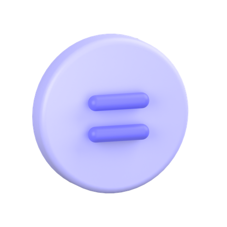 Equal  3D Icon