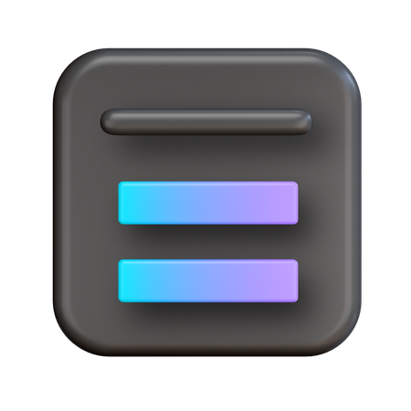 Equal  3D Icon