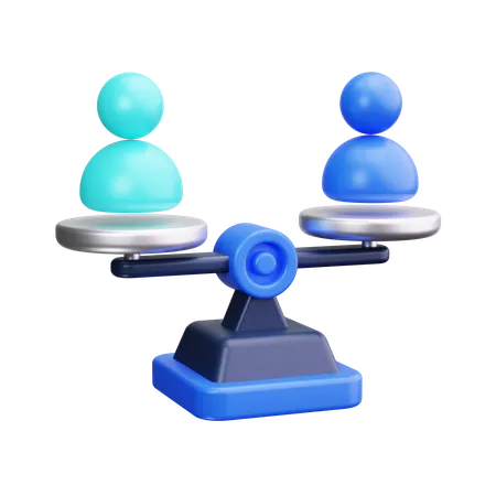 Equal balance  3D Icon