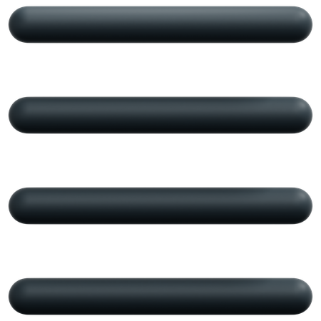 Equal Lines  3D Icon