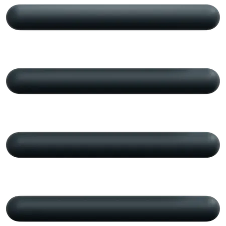 Equal Lines  3D Icon