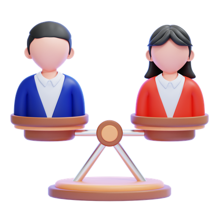 Equal Opportunity  3D Icon