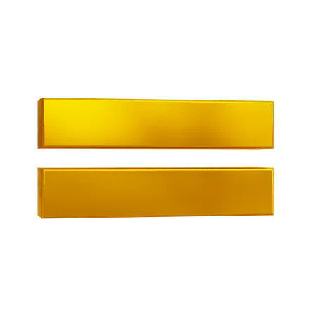 Equal Sign  3D Icon