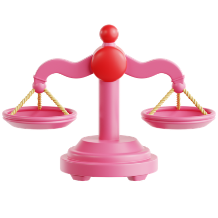 Equality Scale  3D Icon