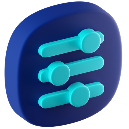 Equalizador  3D Icon