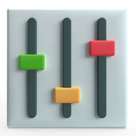 Equalizador  3D Icon