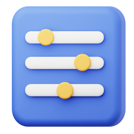 Equalizador  3D Icon