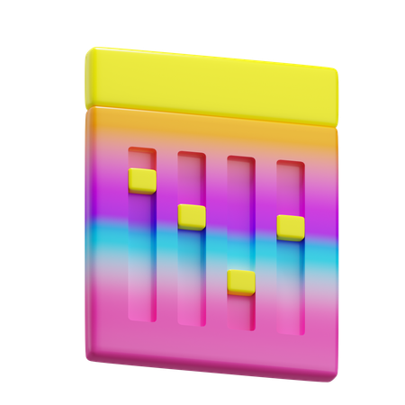 Equalizador de volume  3D Icon