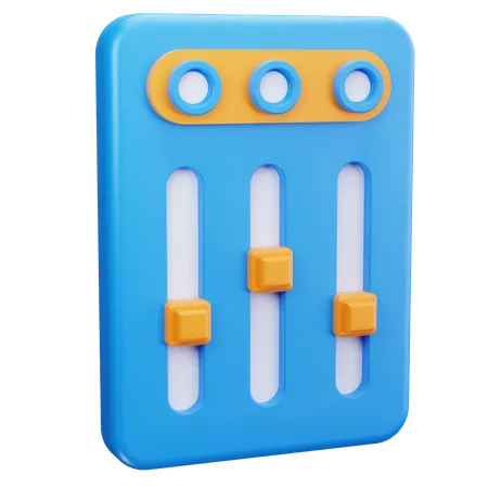 Equalizer  3D Icon