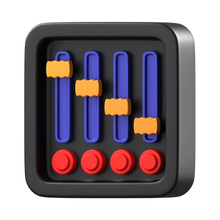 Equalizer-Einstellung  3D Icon