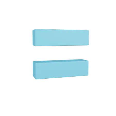 Equals  3D Icon
