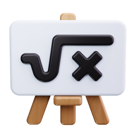 Equation  3D Icon