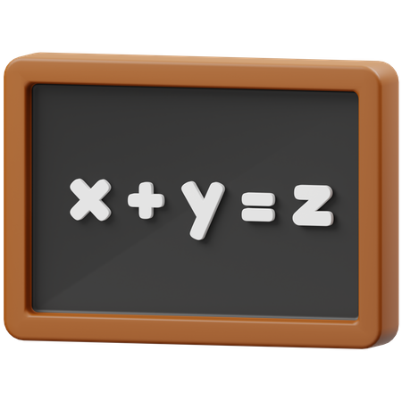 Equation  3D Icon