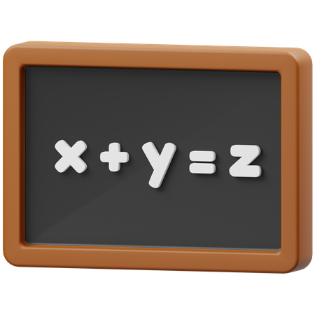 Equation  3D Icon