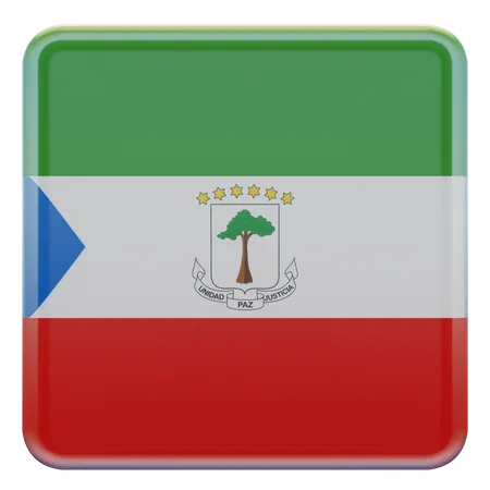 Equatorial Guinea Flag  3D Illustration