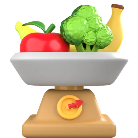 Équilibre nutritionnel  3D Icon