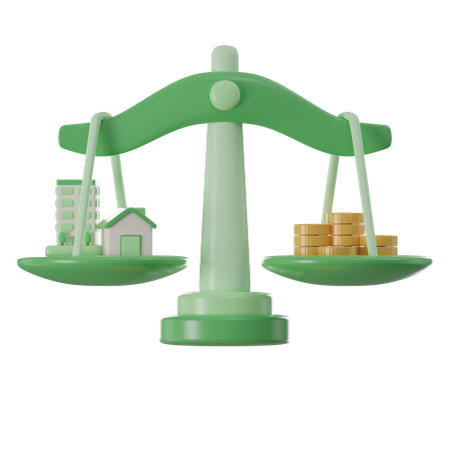 Equilibrio financiero  3D Icon