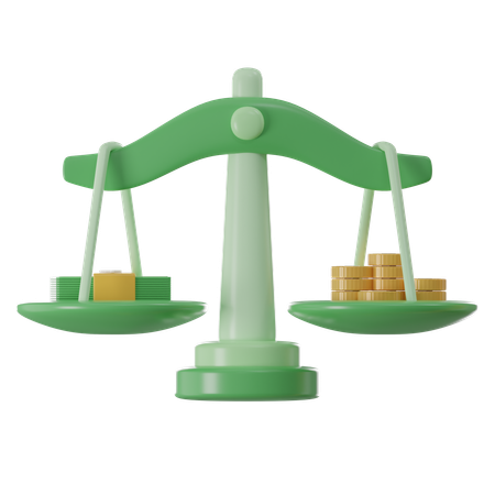 Equilibrio financiero  3D Icon