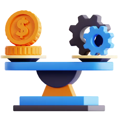 Equilibrio financiero  3D Icon